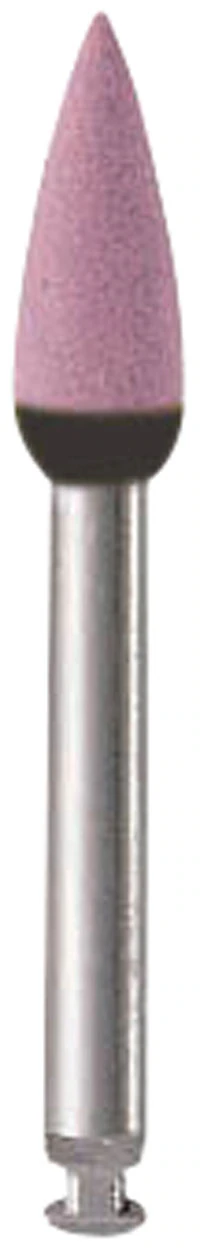 Alpen Ceramic Plus Polisher, Fine Grit, Flame Shape, Right Angle (RA), Pink, 5/Pk, RP230335RA