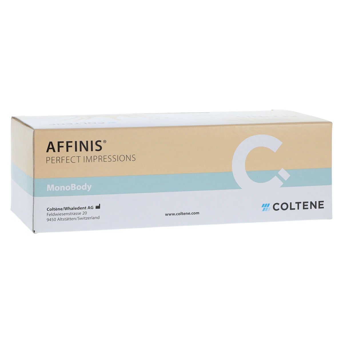 AFFINIS® VPS System 75 Monophase Body Impression Material, 75ml, 2 Cartridges with 8 Mixing Tips, Light Blue, 6547