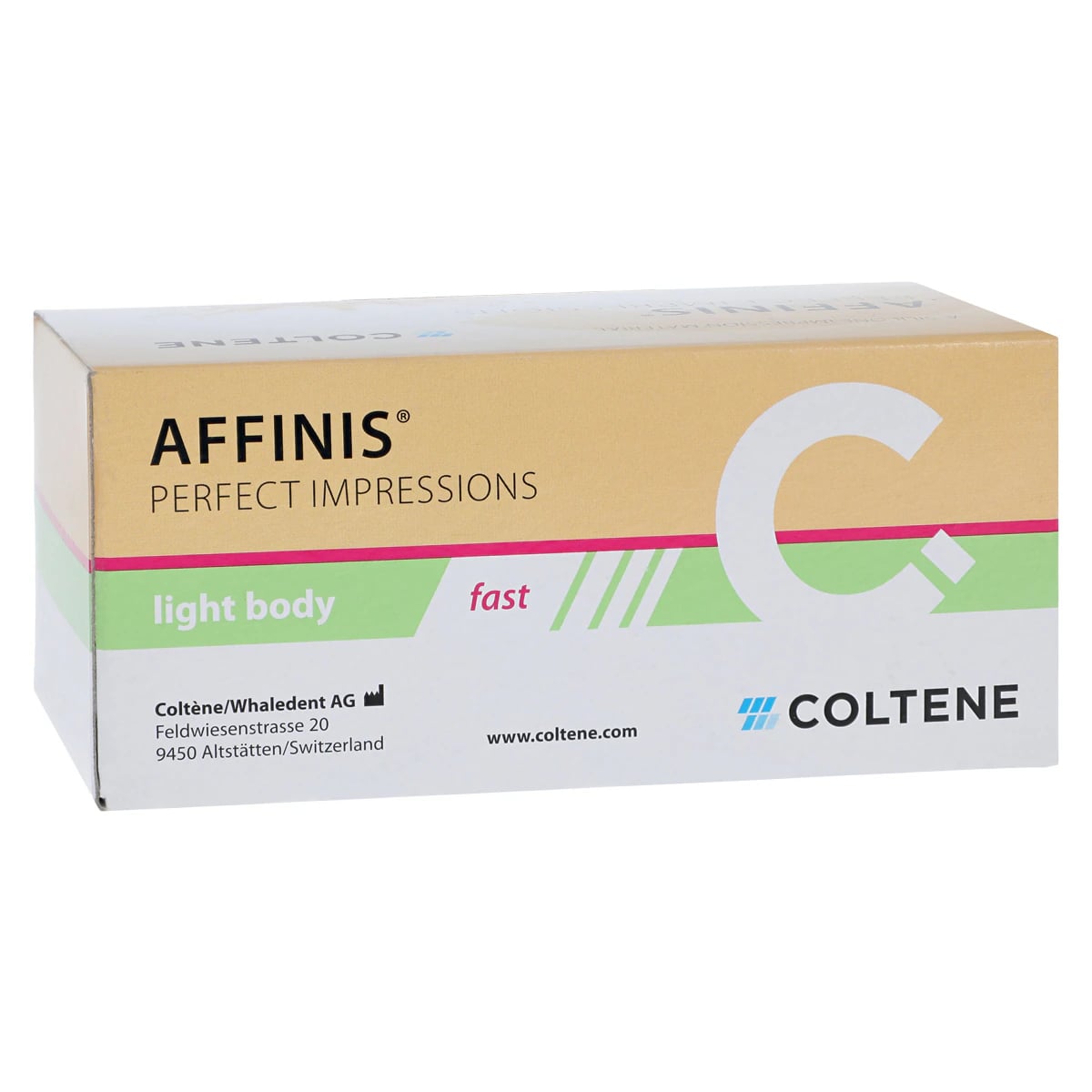 Affinis Wash A-Silicone Impression Material, Light Body, Fast Set, 50 ml Cartridges, Light Blue, 2/Pk with 12 Mixing Tips, C6601