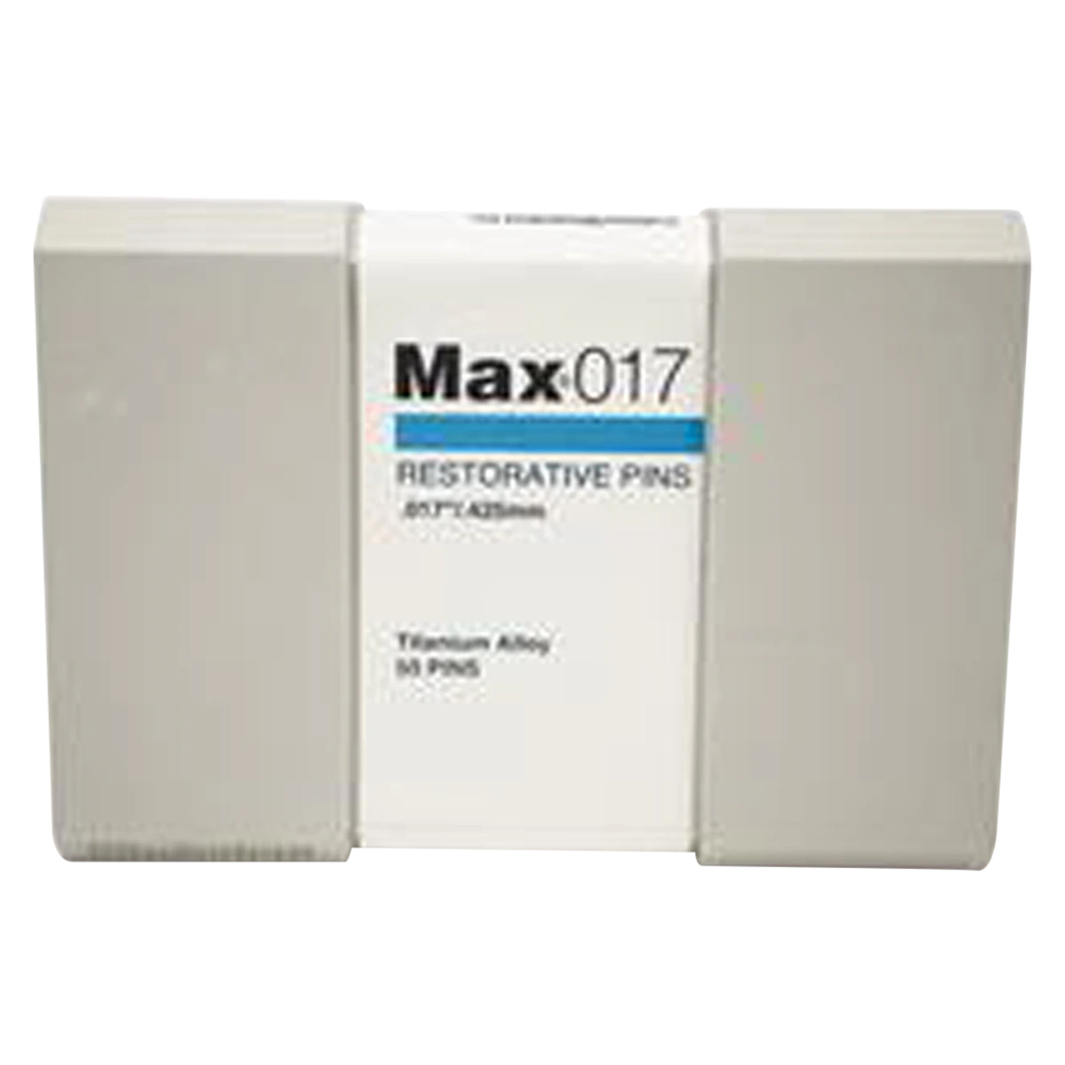 Max Restorative Pins, Titanium Alloy, Bulk Kit, 0.017" (0.425 mm), Blue, 50/Pk, M13