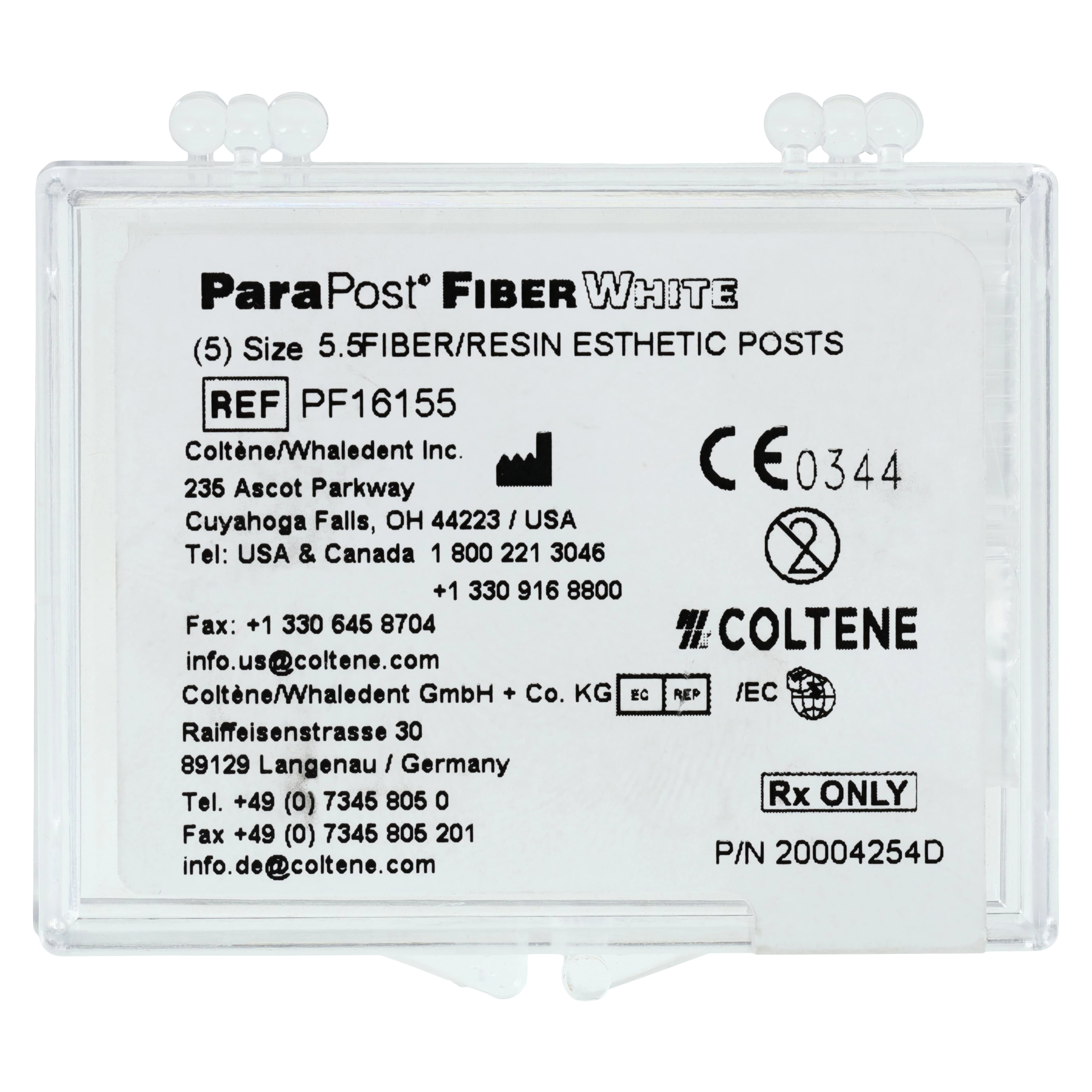 ParaPost Fiber White Esthetic Post Refill, Size 5.5, Purple, 1.40 mm, 5/Pk, PF16155