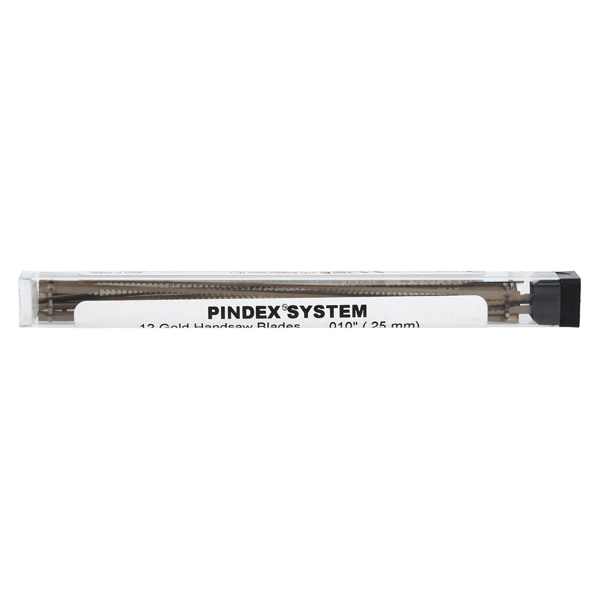 Coltene Pindex Saw Blades, 0.010" (0.25mm) Thick, Gold, Refill Pack of 12, PX-202