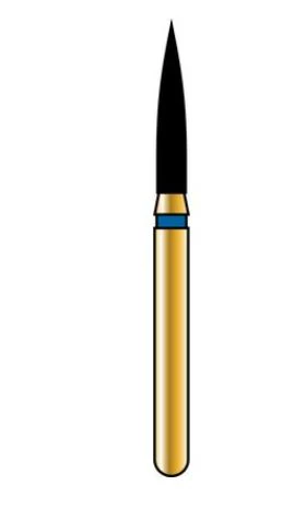 Alpen® Diamonds Super Coarse Flame Diamond Bur, FG, #862-014, 8.0 mm, 5/Box
