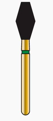 Coltene Whaledent Alpen Multilayer Diamond Bur FG 811-037, Coarse Grit, Barrel Shape, 5/Pack, R811C037FG