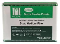 Hygenic Gutta Percha Points, Classic, Medium-Fine, Pink, 28 mm, 100/Box, H04231