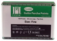 Hygenic Classic Gutta Percha Points, Fine, Pink, 100/Box (5 Vials of 20), H04232