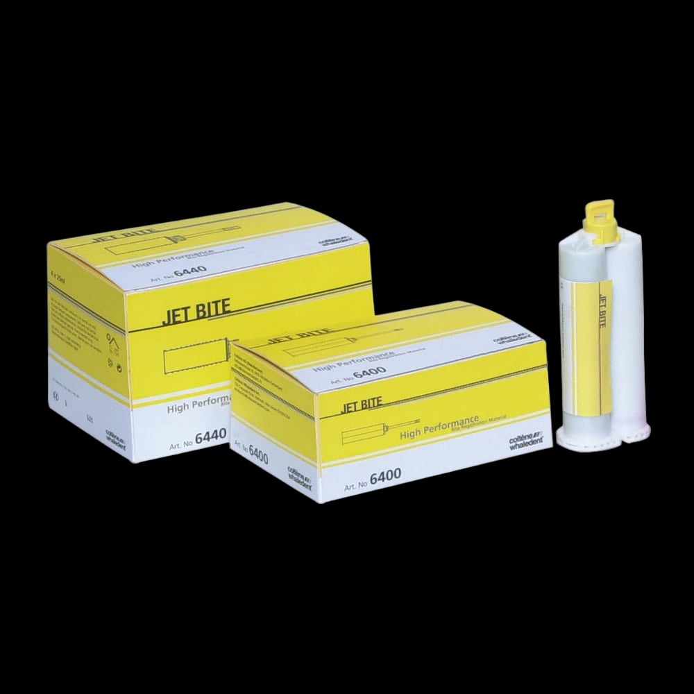 Coltene Jet Bite Bite Registration Vinylpolysiloxane Regular Set, 50 mL Cartridges, 2/Pack, C6400
