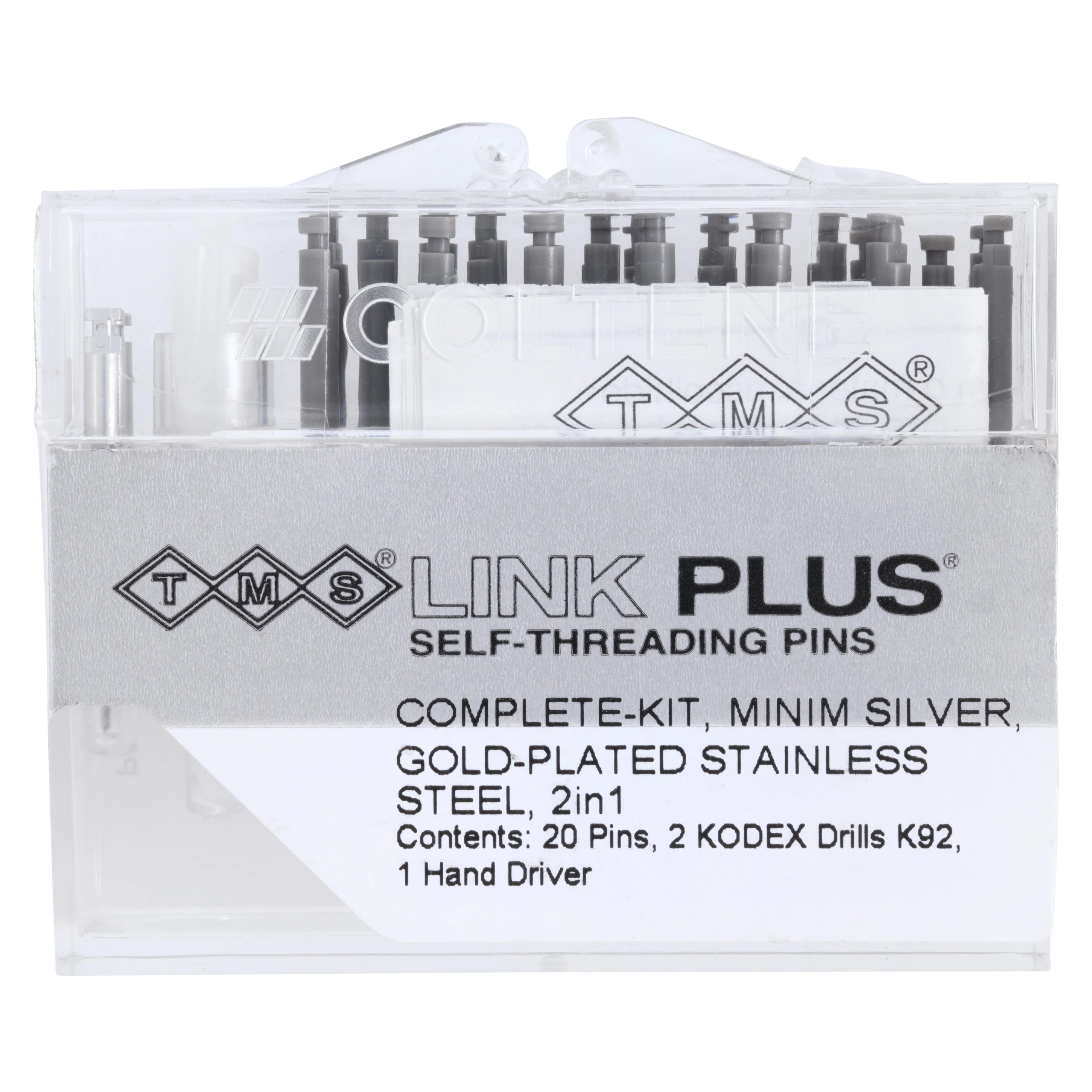 TMS Link Plus Minim Double Shear Complete Kit, Gold-Plated Stainless Steel, 0.021"/0.525 mm, 20 Pins, L-731