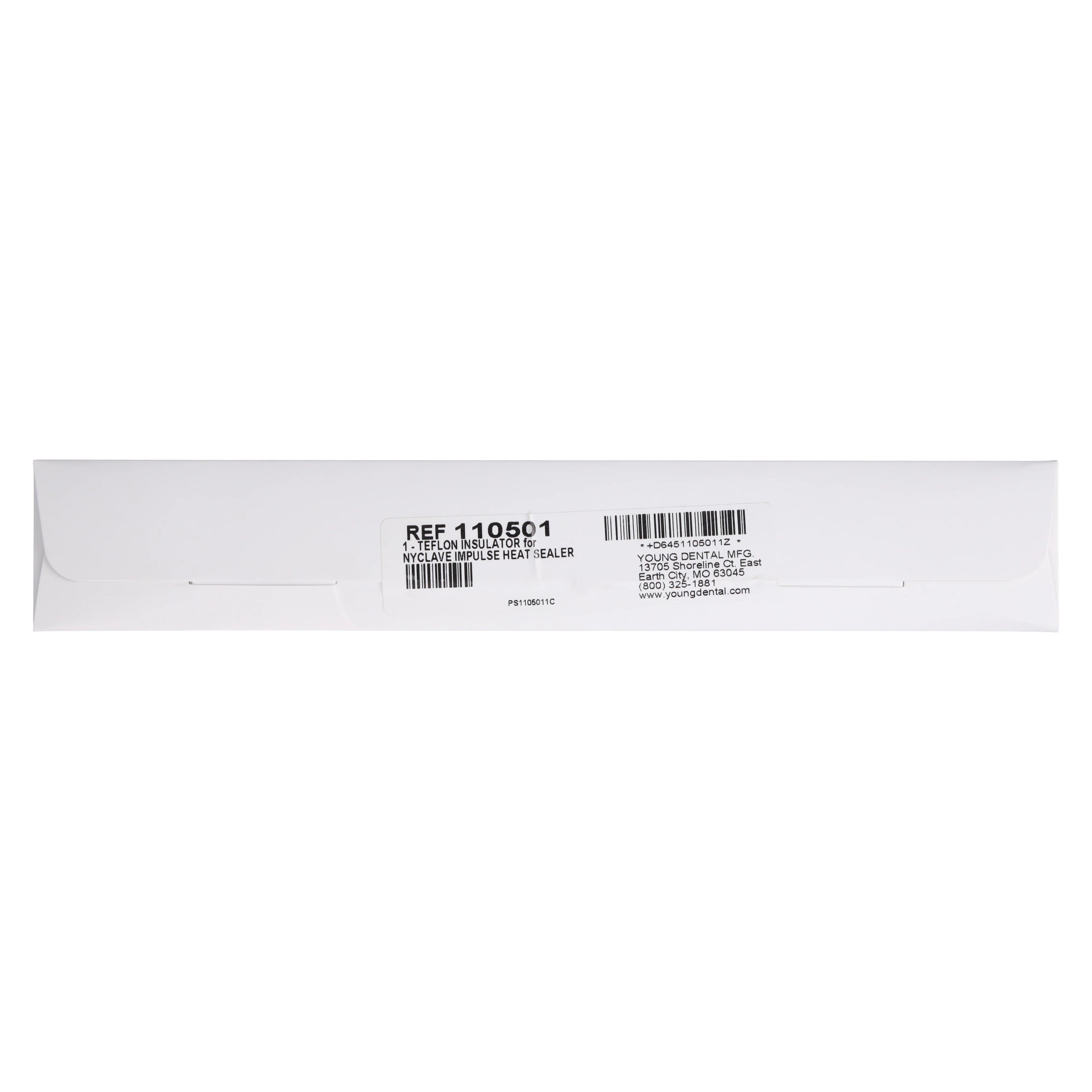 Nyclave Impulse Heat Sealer Insulator, Replacement Teflon Insulator for Nyclave Heat Sealer, 1/Pkg, #110501