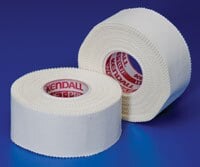 Kendall Waterproof Cloth Tape, White, 0.5" x 10 yd, Non-Sterile, 12/Box, 24 Boxes/Case