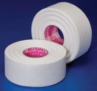 Kendall Medical Tape, Silk Cloth, Hypoallergenic, 0.5" x 10 yd, White, Non-Sterile, 24/Box