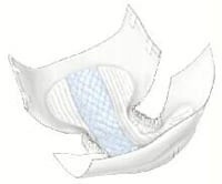 Cardinal Health Wings Adult Incontinence Brief, Unisex, Heavy Absorbency, Large (45-58" Waist), Blue, 18/Pack
