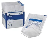 Curity Gauze Sponge, 12 Ply Sterile Woven, 4" x 4", 3033