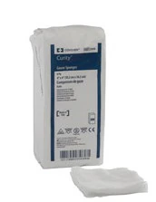 Curity Gauze Sponge, 100% Cotton, 4x4", 8-Ply, Non-Sterile, USP Type VII, Latex-Free