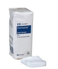 Dermacea 100% Cotton Gauze Sponge, 3x3", 8 Ply, Non-Sterile, Latex-Free