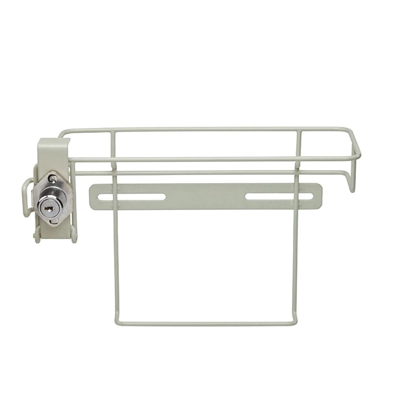 Sharps-A-Gator Locking Wire Wall Mount Bracket for Sharps Containers, White, 8.25x6.5x11.25", Universally Keyed, 10/Case