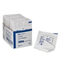 Curity All-Gauze Sponges, 2" x 2", 8-Ply, Sterile, 100/Pkg, 1806
