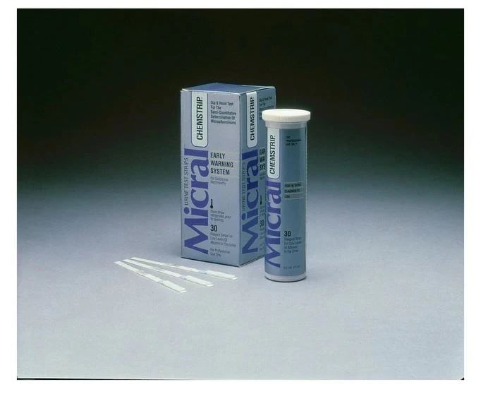 Roche Chemstrip Micral Urine Test Strips, CLIA Waived, 30/Bottle