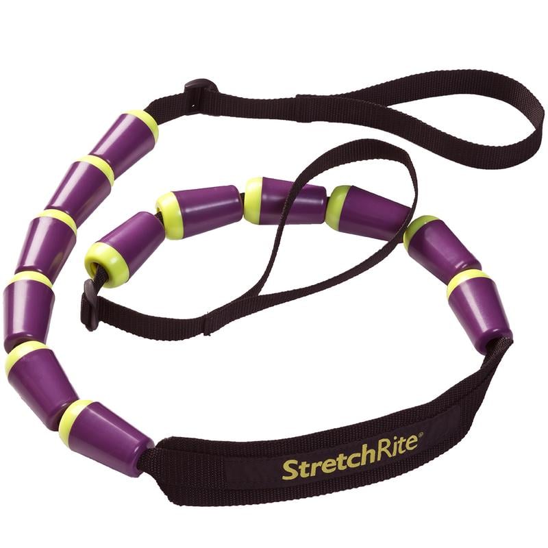 StretchRite Stretching Strap, Purple/Yellow