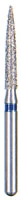 BluWhite Diamond Bur FG 246R, Regular Grit, Flame Shape, Friction Grip, 5/Pk