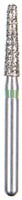 BluWhite Diamond™ Bur FG 770C, Coarse, Green Ring, Cone Taper Flat End, 1.8 mm Diameter, 7.8 mm Length, 5/Pkg