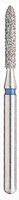BluWhite Diamond Bur FG 252R, Regular Grit, Flame Shape, Friction Grip, 5/Pk