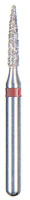 BluWhite Diamond Bur FG 210R, Regular Grit, Flame Shape, Friction Grip, 5/Pk