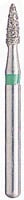 BluWhite Diamond Bur FG 220C, Coarse, Flame, Friction Grip, 5/Pk