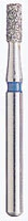 Kerr BluWhite Diamond Bur FG 530R, Regular Grit, Straight Cylinder, Friction Grip, 5/Pack