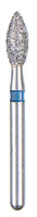 BluWhite Diamond™ Bur FG, Football, Regular, Blue Ring, Occlusal, #630R, 2.3 mm Diameter, 5.2 mm Length, 5/Pkg