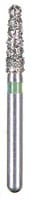 BluWhite Diamond™ Bur FGSS, Coarse, Taper Round End, #755C, 1.6 mm Diameter, 6.2 mm Length, Green Ring, 5/Pkg