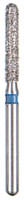 Kerr BluWhite Diamond Bur, Friction Grip, Regular, Straight Cylinder, #FG575, 5/Pack
