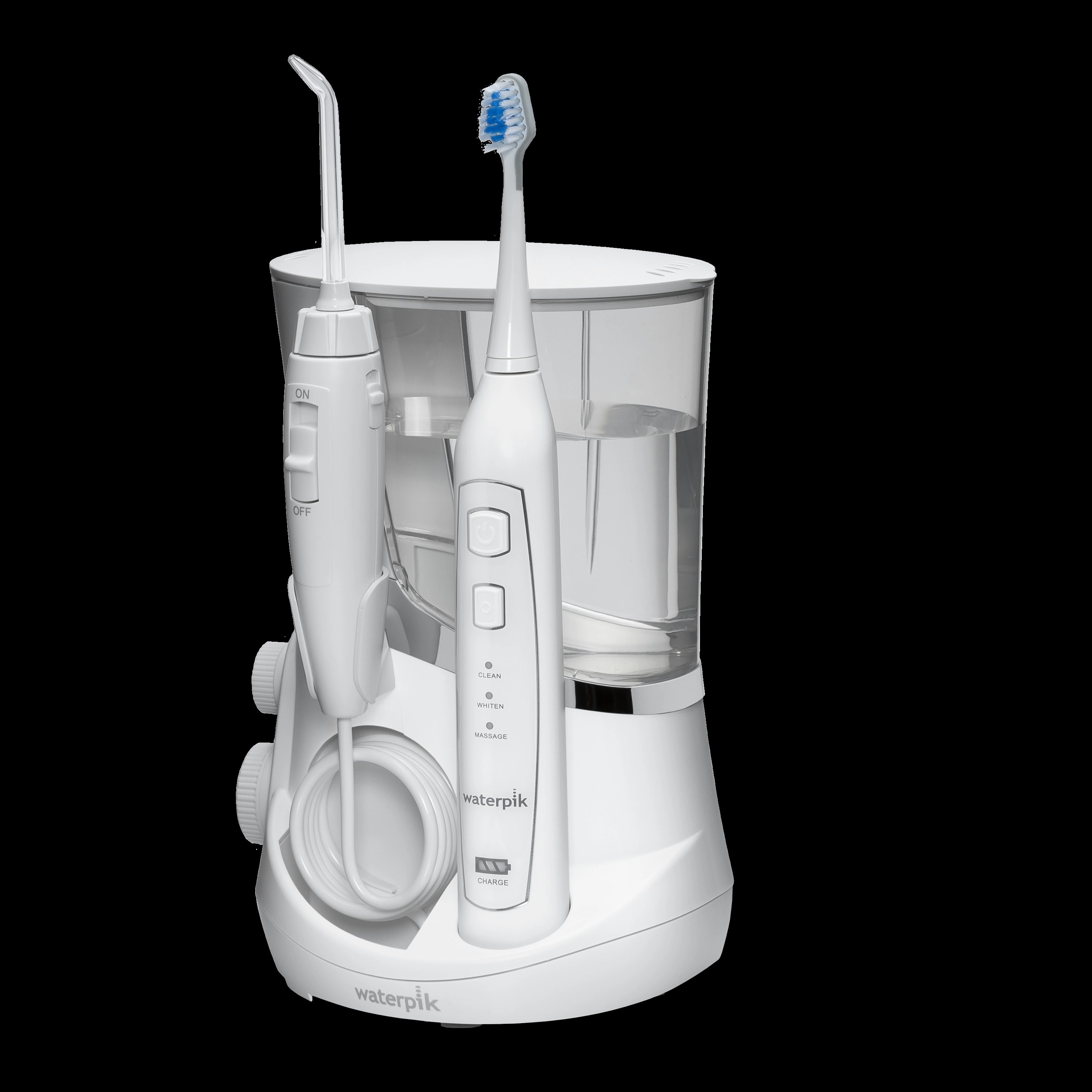 Waterpik Complete Care 5.0 Professional Water Flosser + Sonic Toothbrush, White, Model WP-861W(S), 2/Case