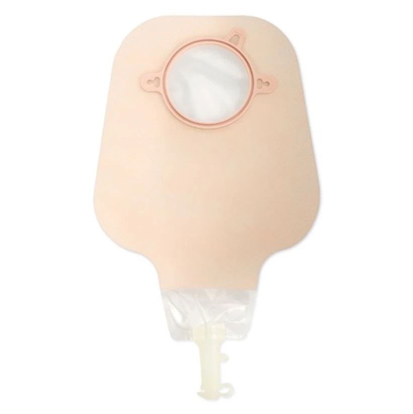 Hollister New Image 2-Piece Drainable Ostomy Pouch, Ultra-Clear/Blue, 12" High Output, 10 per Box