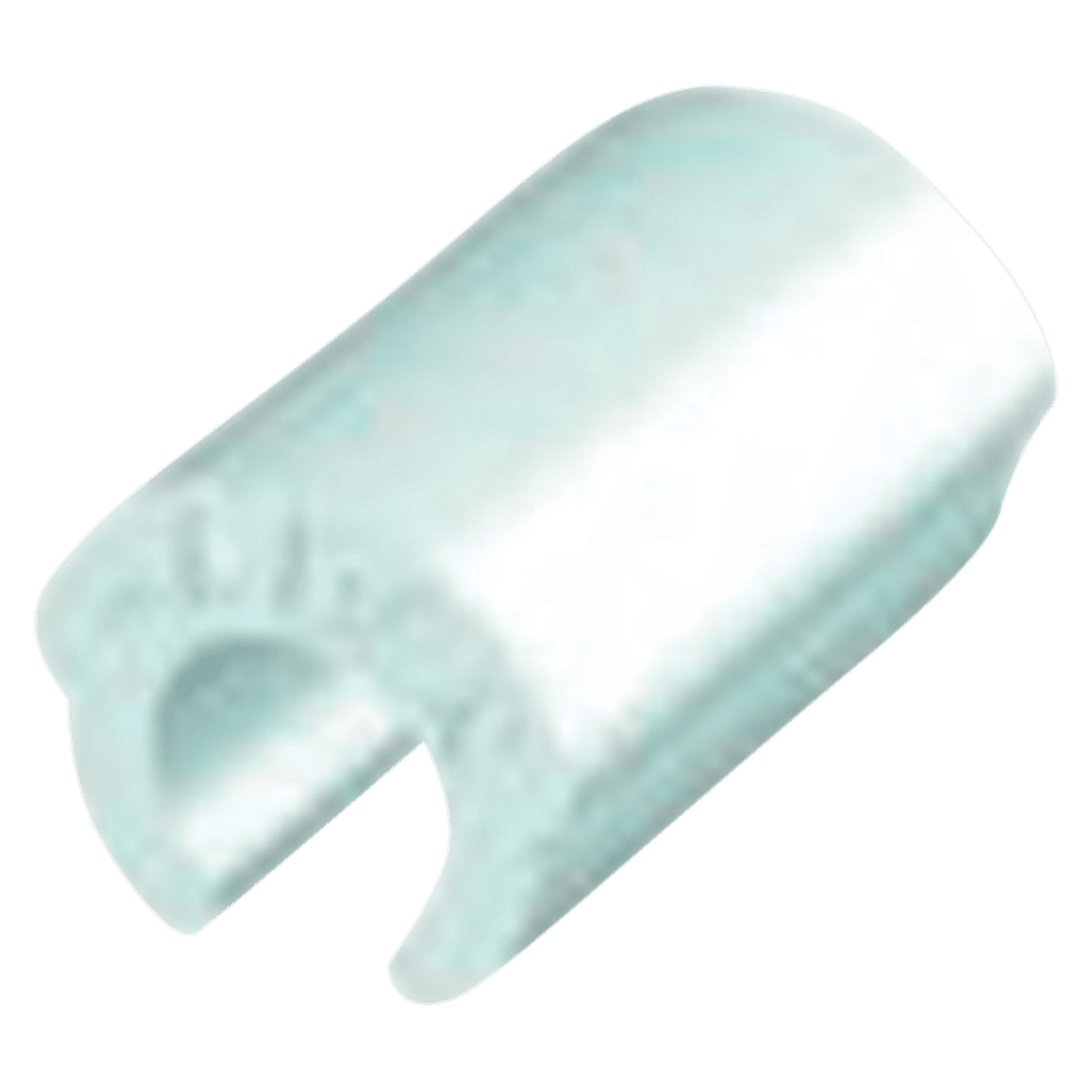 Preci-Horix Plastic Clips, White, 6/Pk