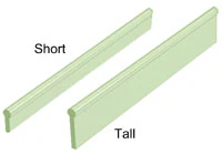 Hader Plastic Bar Pattern, 6/Package