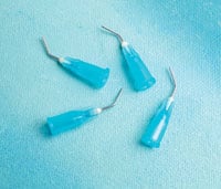 Etch Gel Applicator Syringe Tips, Blue, 22 Gauge, 100/Box