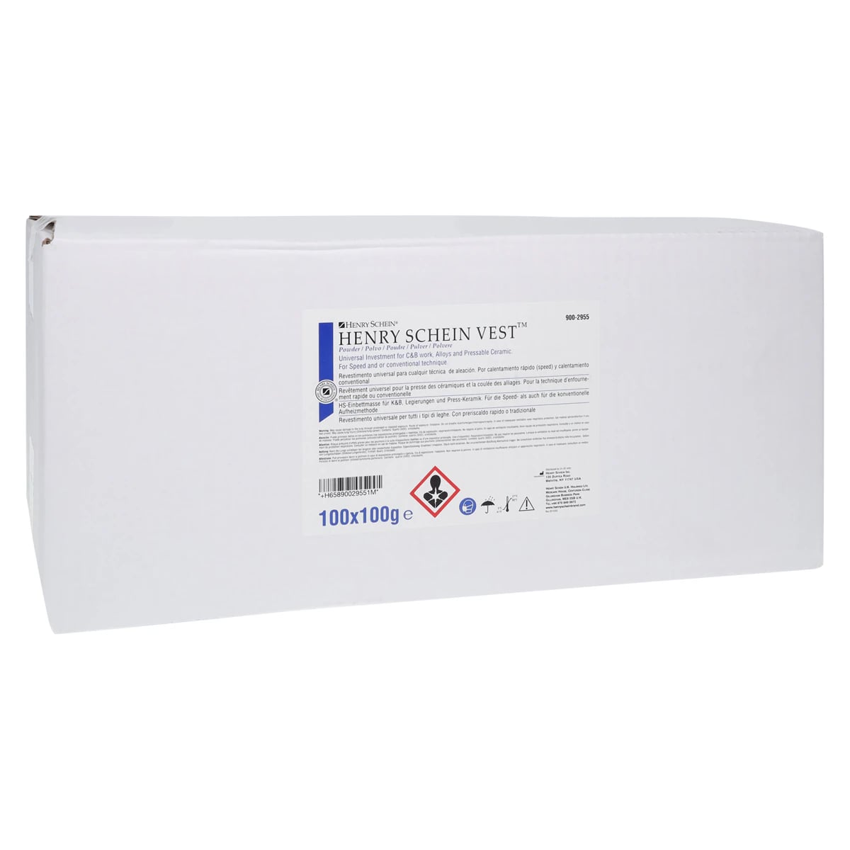 Henry Schein Vest Investment Material, 100/Case