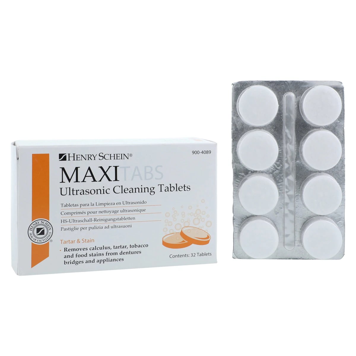 MaxiTabs Tartar & Stain Ultrasonic Cleaning Tablets, 32/Box