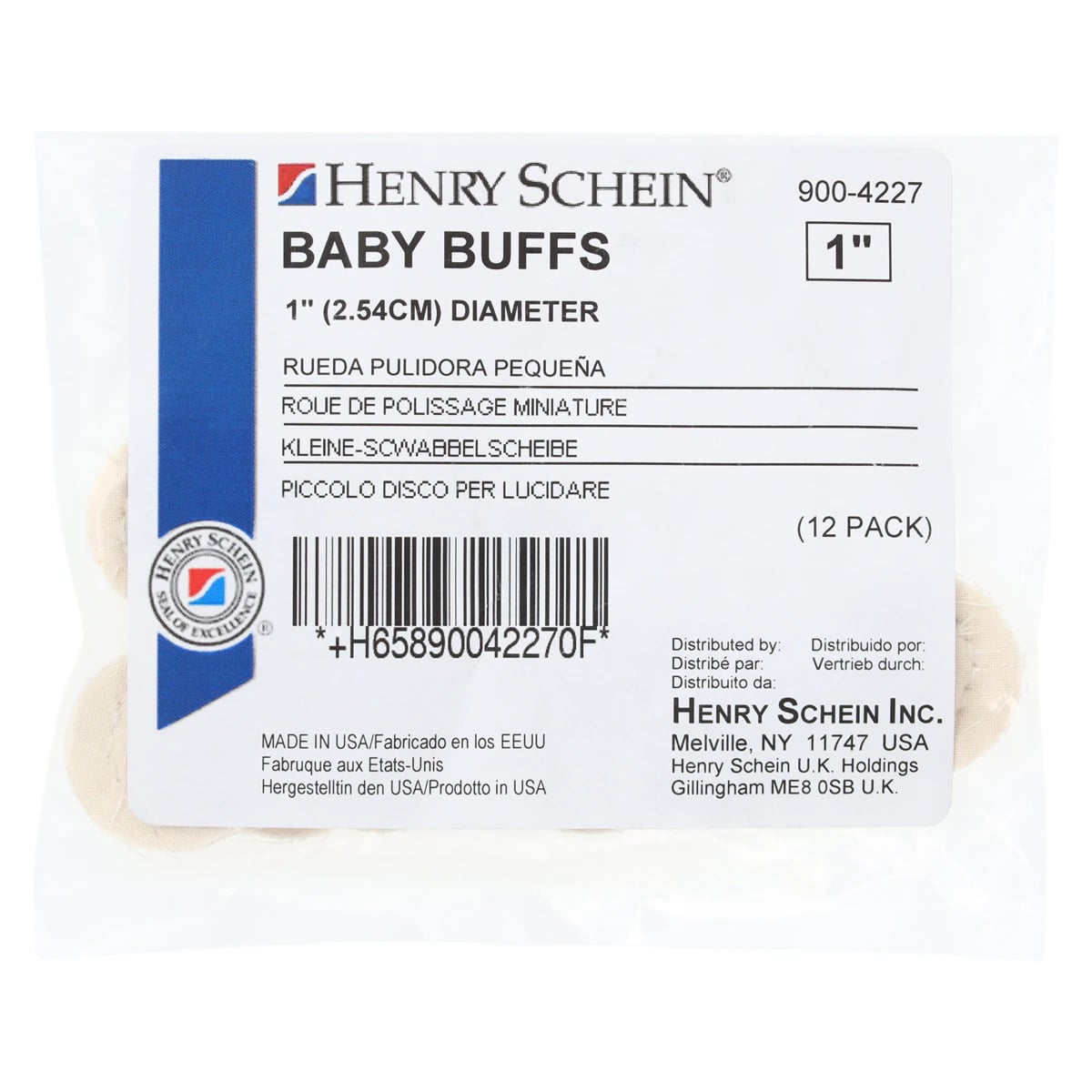 Muslin Buffs, 1" x 16 Ply, 12/Box