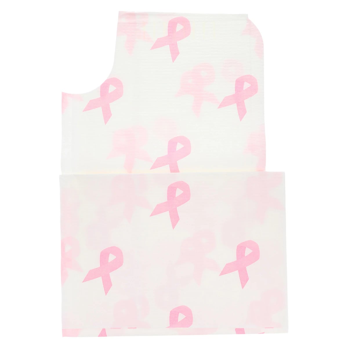 Henry Schein Exam Gown, Tissue Fluid Resistant, Ties, Medium/Large, 30 in x 42 in, Pink Ribbon, Disposable, 50/Case