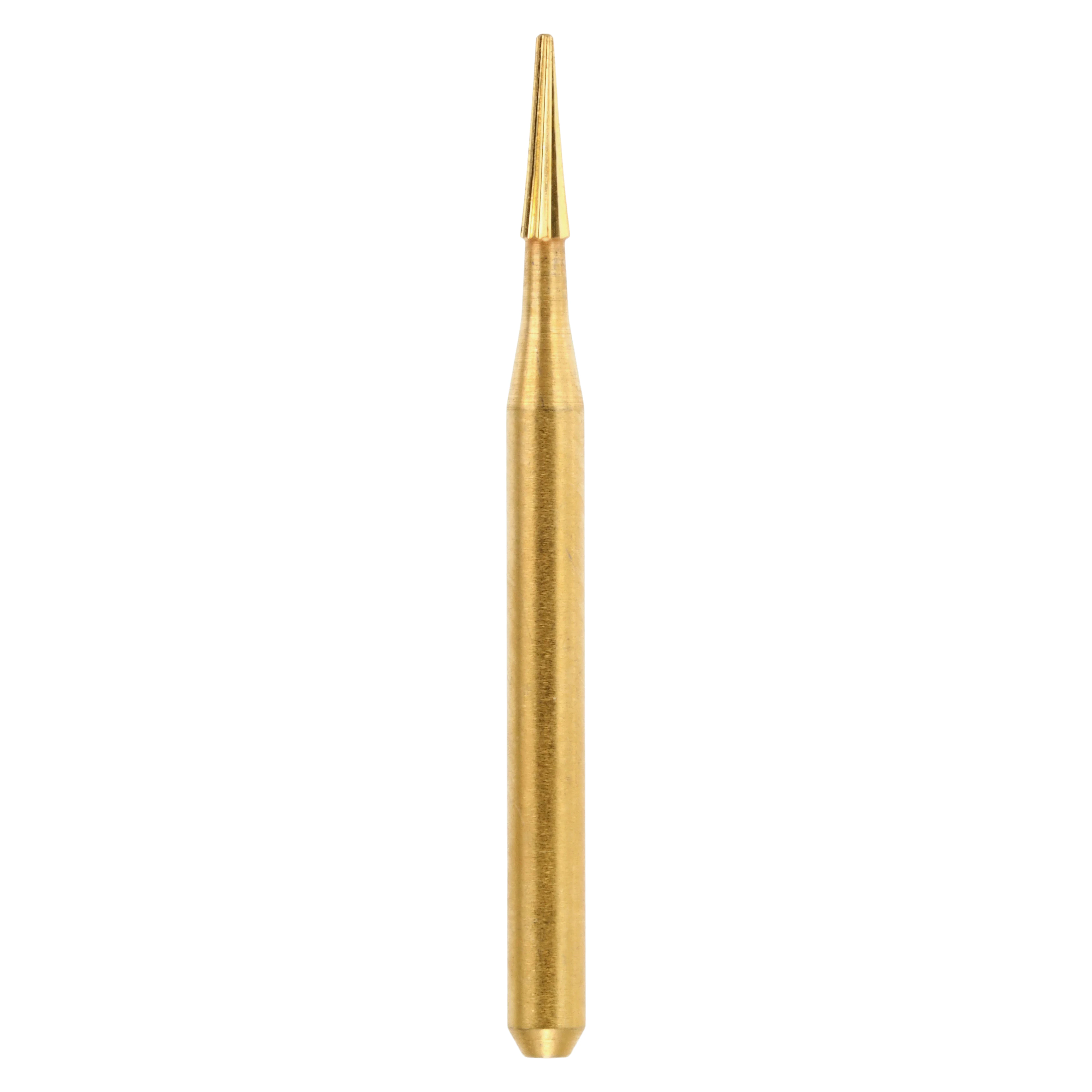 HSI Taper Pointed FG Carbide Burs, Trimming & Finishing, 12-Blade, 4.2mm, 5/Pk, 7611