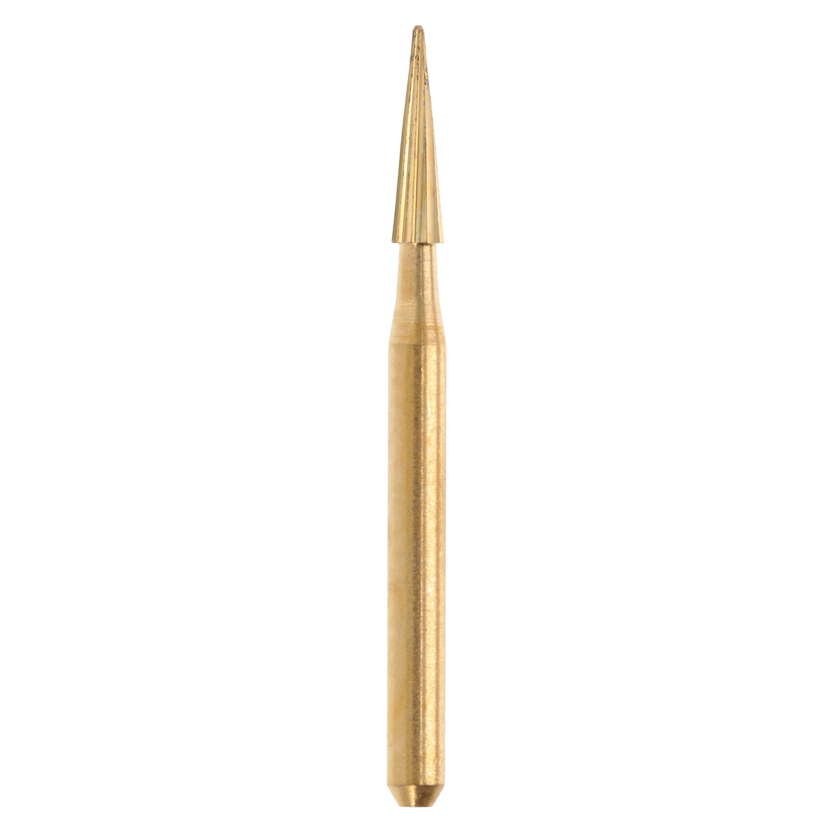HSI Taper Pointed FG Carbide Burs, Trimming & Finishing, 12-Blade, 6mm, 7612, 5/Pk