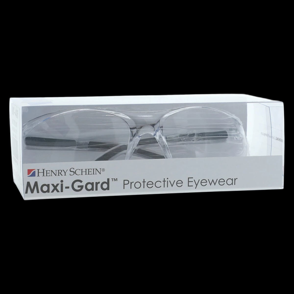Maxi-Gard 806 Series Protective Eyewear, Universal, Clear Lens, Black Frame