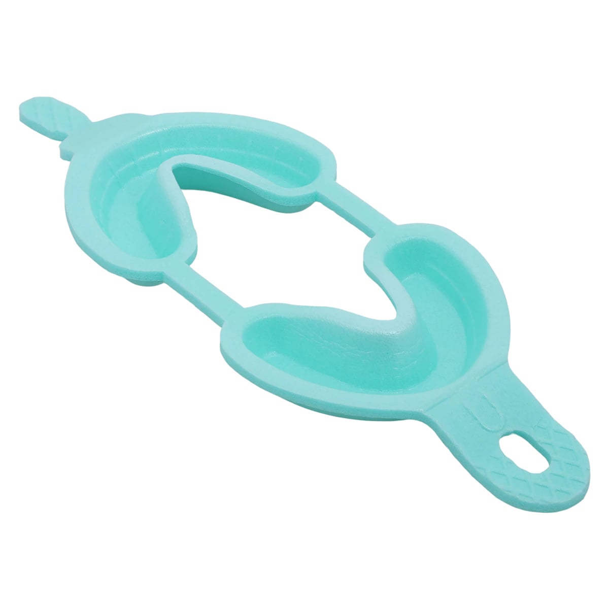Acclean Dual Arch Foam Fluoride Trays With Hinge, Pedo, Aqua, 100/Box