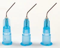HSI Prebent Dispensing Tips, Blue, 25 Gauge, Luer-Lock, 100/Pk
