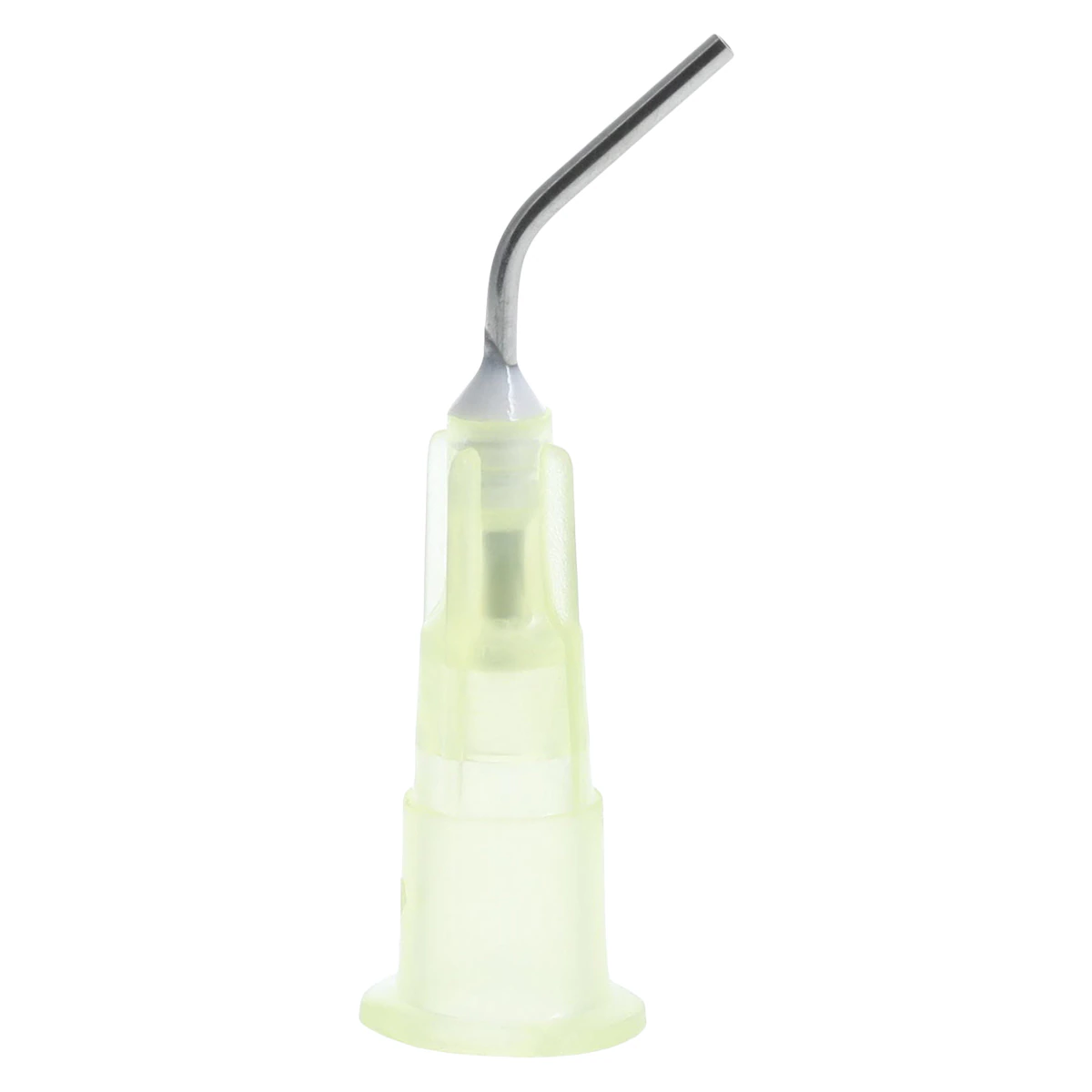 HSI Prebent Dispensing Tips, Yellow, 20 Gauge, Luer-Lock, 100/Pk