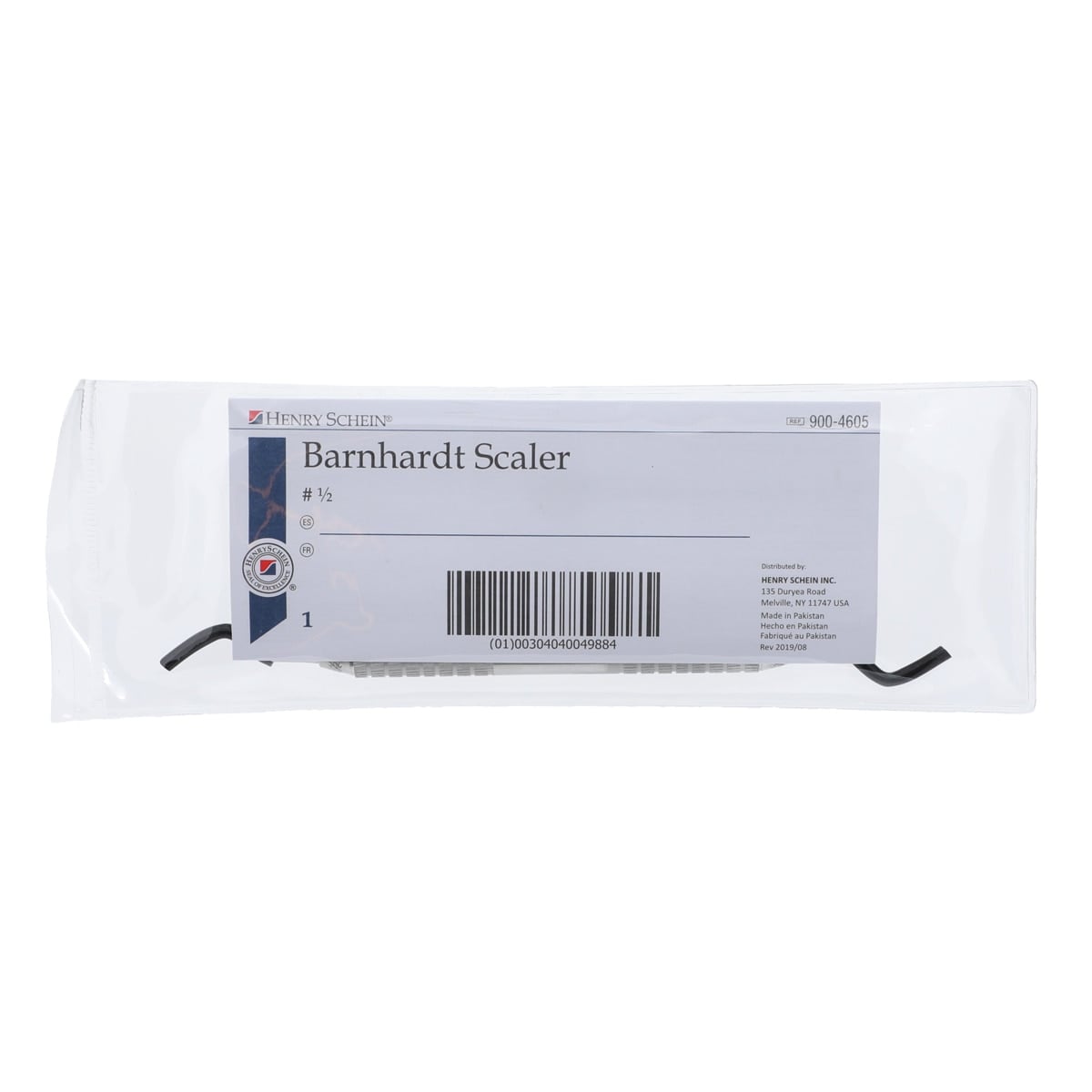 Henry Schein MaxiGrip Barnhart Curette, Double End 1/2, 9.5 mm, Stainless Steel, Each