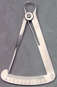 Iwanson Spring Calipers, Blunt, 0-10 mm Measuring Range