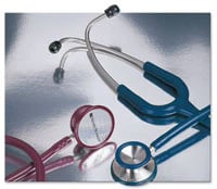 Henry Schein Adscope Clinician Stethoscope, Reusable, Adult, Navy PVC Tubing